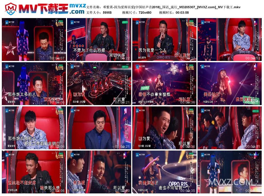 邓紫霄-因为爱所以爱(中国好声音2018)_国语_流行_MD205307